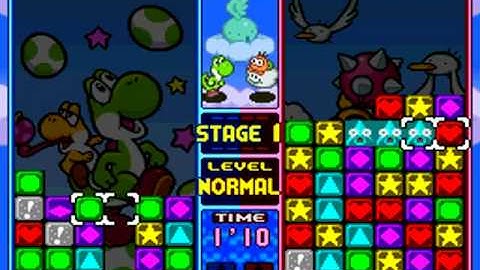 Tetris Attack (SNES) Vs. Mode - Stage 1