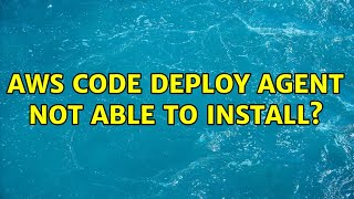 AWS code deploy agent not able to install?