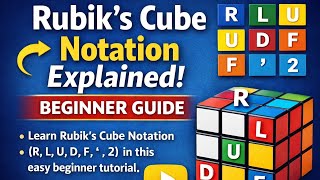 Rubik’s Cube Notation Explained | Beginner Guide #rubikscube #cubing #rubikscubenotation