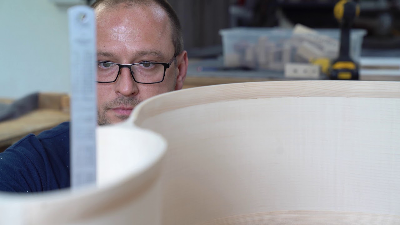 Мастер-класс: Изготовление контрабаса Martin Concert 4/4. Эпизод 5, Подготовка ребер.