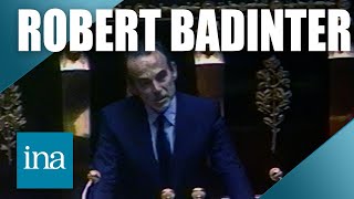 Robert Badinter à l'Assemblée Nationale pour l'abolition de la peine de mort | INA Histoire