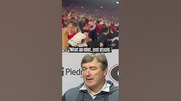 Kirby Smart had harsh words for one of his players celebrating on field after loss #cfb #georgia