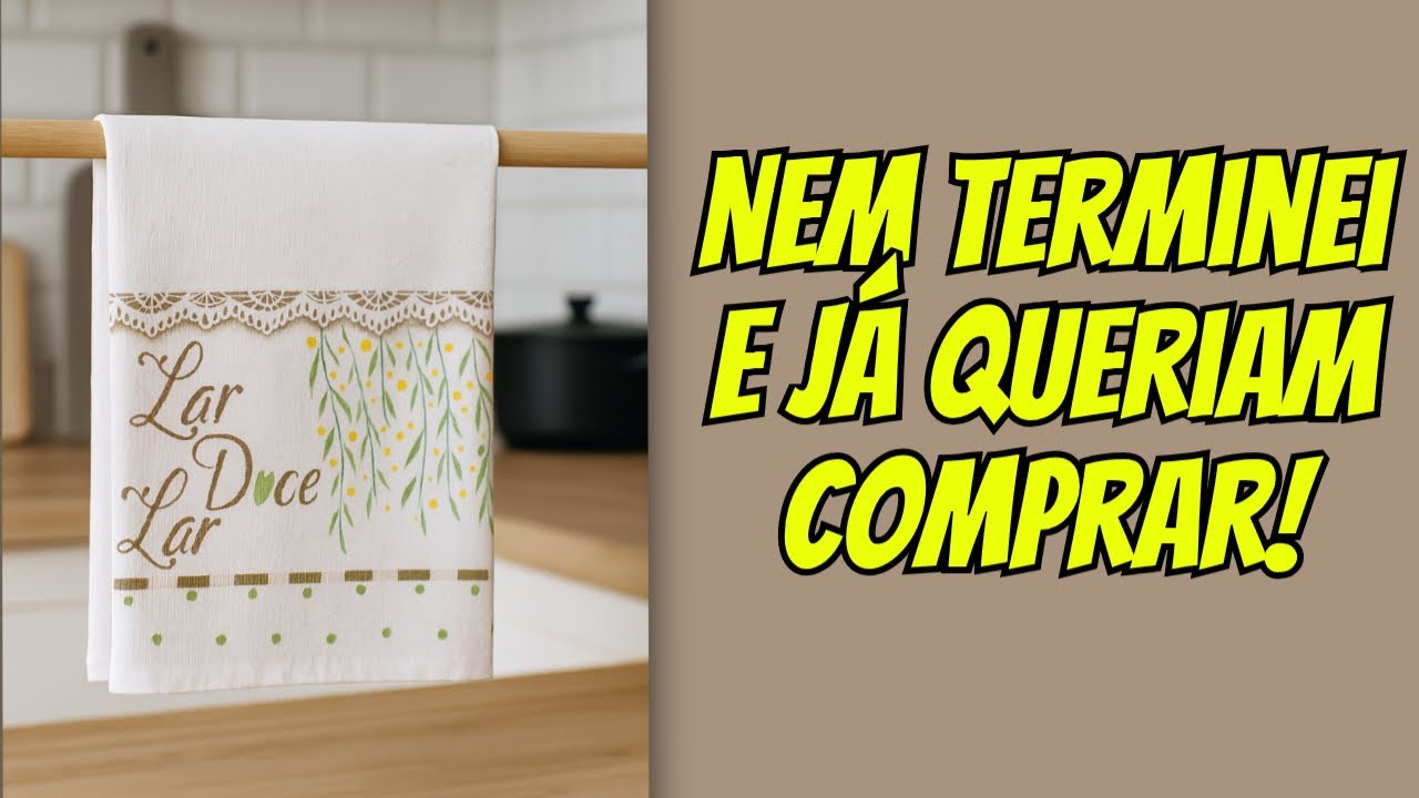 Pintei, Mostrei, Vendi - Passo a Passo para LUCRAR com Arte em Pano de Prato