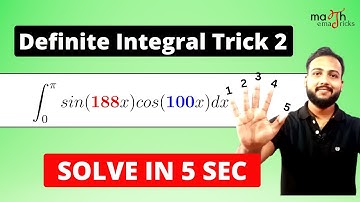 DEFINITE INTEGRATION SHORTCUT TRICK 2: Short Tricks for Integration | JEE Tricks | MatheMatricks