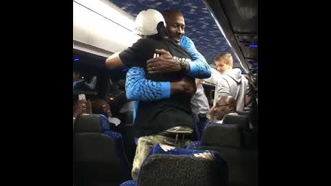 Michael Jordan congratules Allen Iverson on making Hall Of Fame