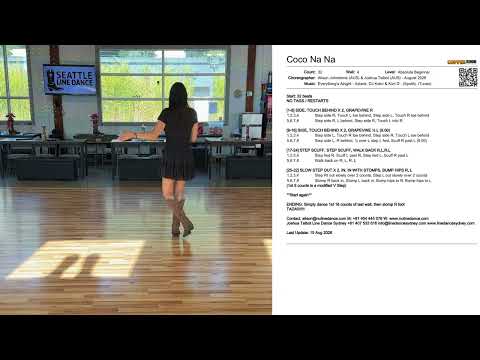 Coco Na Na Line Dance Stepsheet breakdown w/Seattle Line Dance