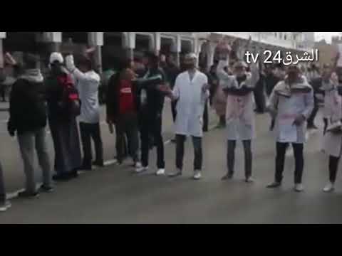 الأساتذة المتعاقدين يجوبون شوارع الرباط رافعين شعار لا لللتعاقد