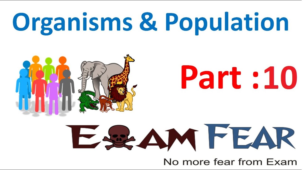 Biology Organisms & Population part 10 (Water Euryhaline, Stenohaline