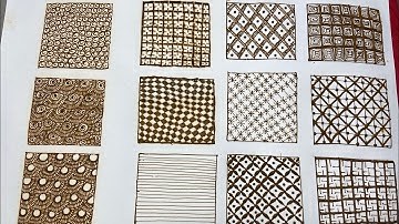 HOW TO:Types Of Grid/Netting Patterns In mehendi Pro Level Designs