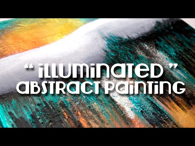 CeeCee's Creations: iridescent landscape : an abstract acrylic painting