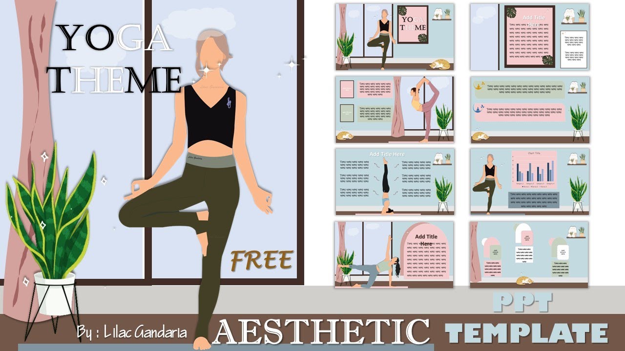 Aesthetic PPT YOGA Theme - Tutorial 