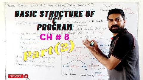 Basic structure of C program [Hindi] | ICS computer part 2 (Lec 2)