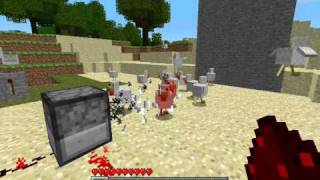 Minecraft - Automatic machine gun tutorial (dispenser)