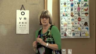 Demonstrating Year 7 Vision screening - Refer