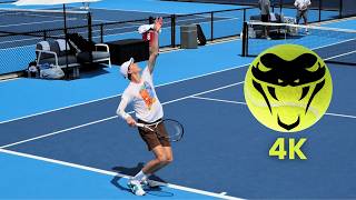 Jannik Sinner POWERFUL SERVE in Slow Motion 4K | Precision &amp; Power