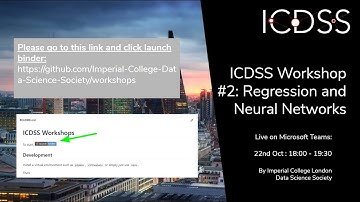 ICDSS Workshop #2  Regression and Neural Networks