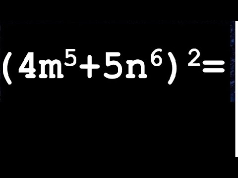 (4m5+5n6)2= escribir por simple inspeccion el resultado y procedimiento ...