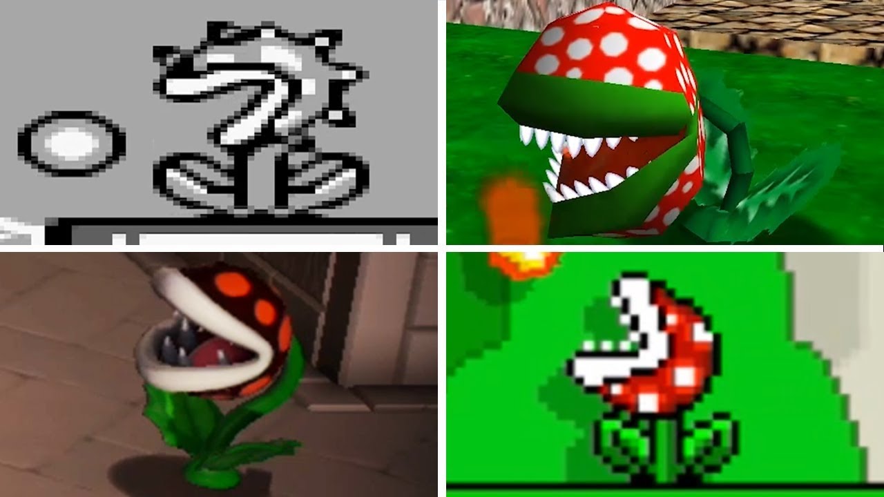 Evolution of Fire Piranha Plant in Super Mario Games YouTube