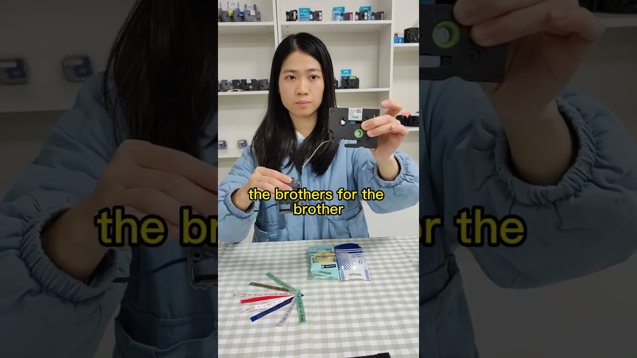 use effect of our compatible satin ribbon label tape