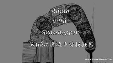 Rhino with grasshopper -  kuka 機械手臂模擬