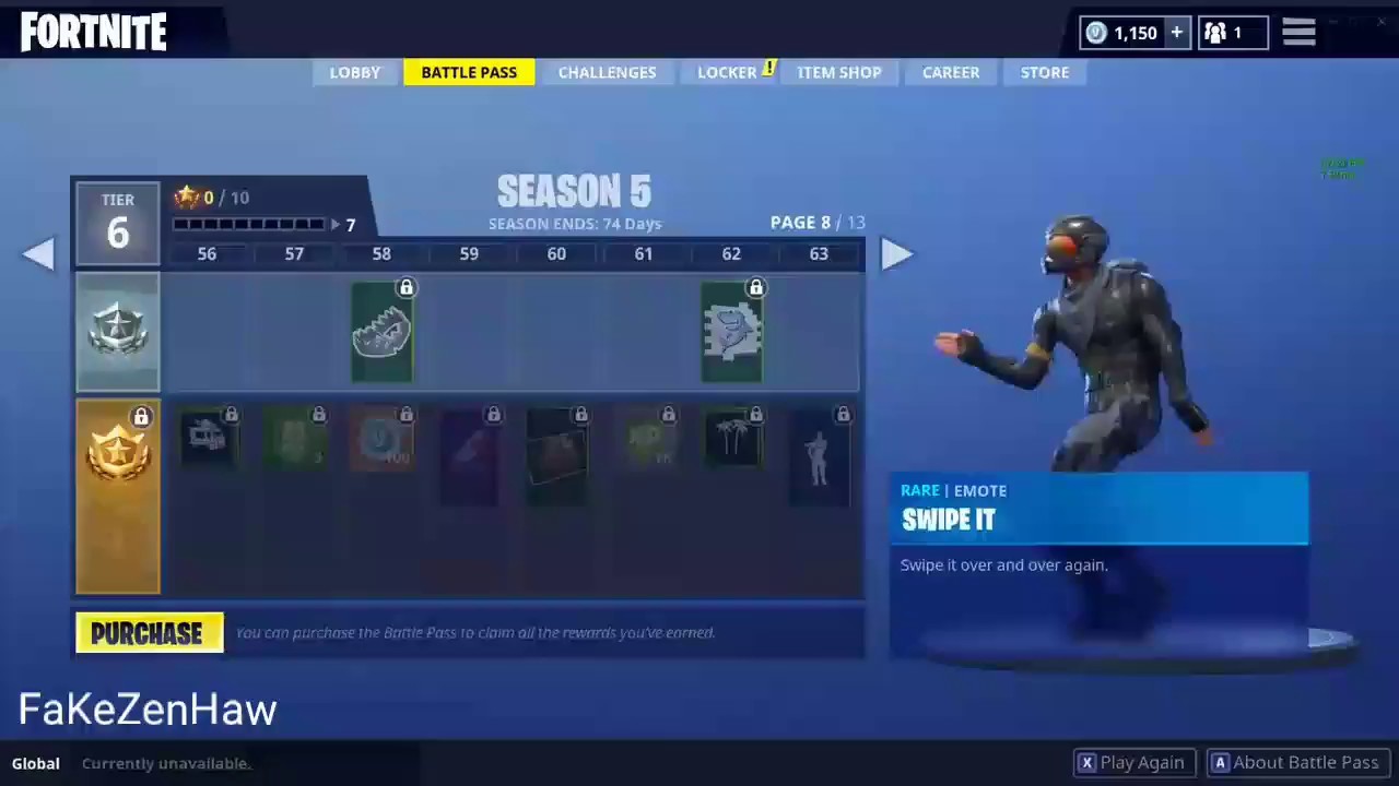 Swipe It Emote Fortnite Free V Bucks Card