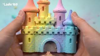 🌈 Magical Fairy Castle Chalk Smash | AI Generated ASMR | Both Hands Satisfying Crush 🏰