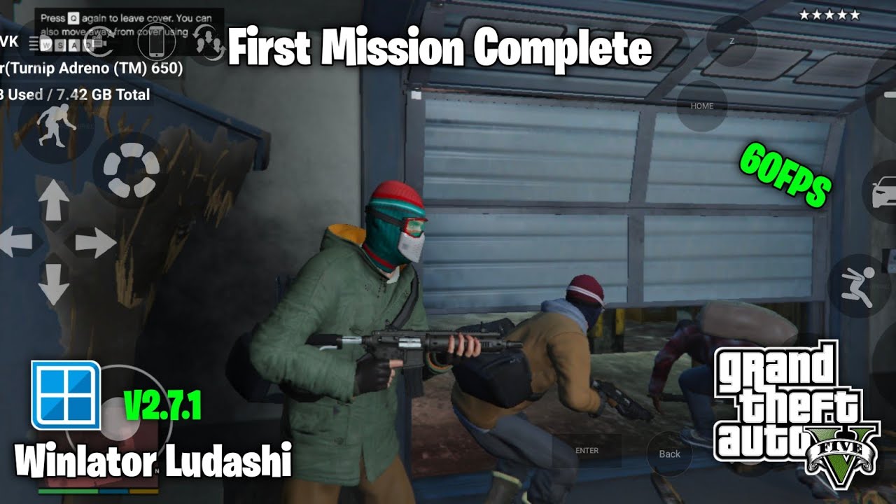 🔥GTA V FPS Boost For All Devices | Winlator Bionic Ludashi 2.7.1 | Snapdragon 870  | Without Mod🔥