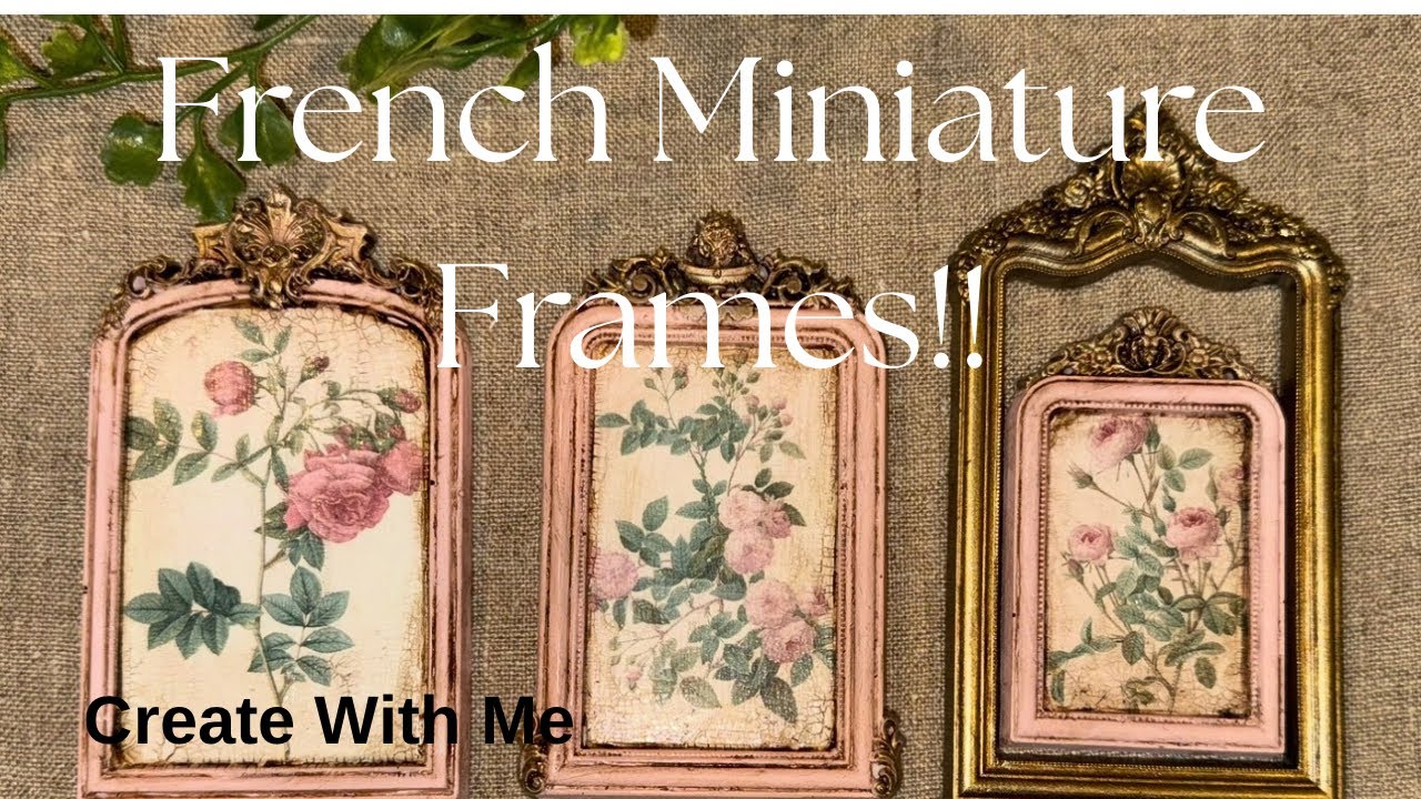 Французские пасхальные рамки из смолы, созданные с использованием винтажных брошей IOD и форм LYS...