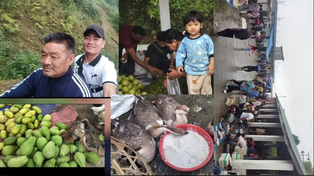 Visiting new Saturday bazaar in wokha APMC.   