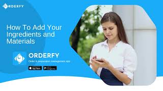Orderfy   Add Material