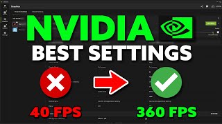 NVIDIA APP - Best Settings for HIGH FPS & 0 DELAY!