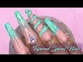 Acrylic Nails Tutorial - How To Tapered Spiral Nails - Acrylic Nails with Nail Forms