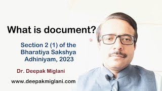 What Is Document?- Deepak Miglani