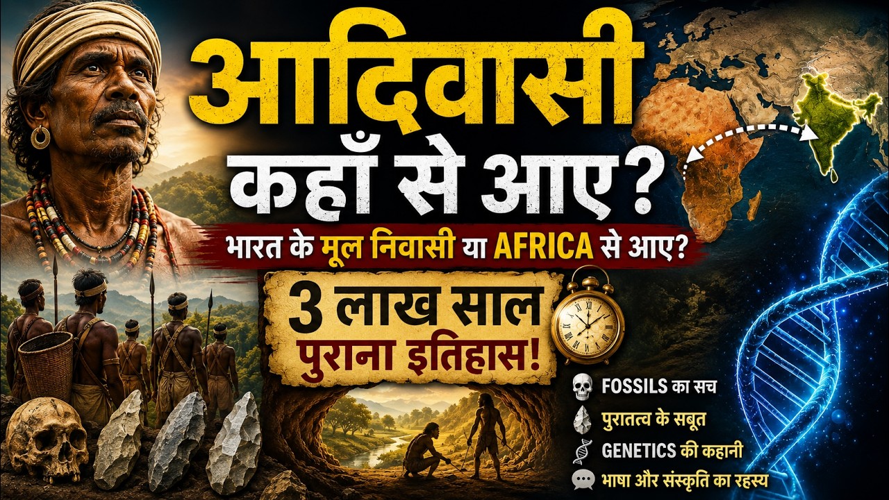 आदिवासी कहाँ से आए? भारत के मूल निवासी या अफ्रीका से आए? 🤯 | DNA & History