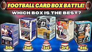 *FOOTBALL CARD BOX BATTLE! 🏈 RANKING THE TOP 5 PRODUCTS! - TONS OF CRAZY HITS! 🔥