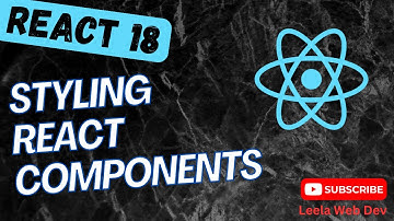 9. Styling React Components using style, className and external css file in React App - React18