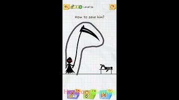 Draw 2 Save: Stickman Puzzle LEVEL 16 - How to save him - Gameplay Walkthrough Android IOS