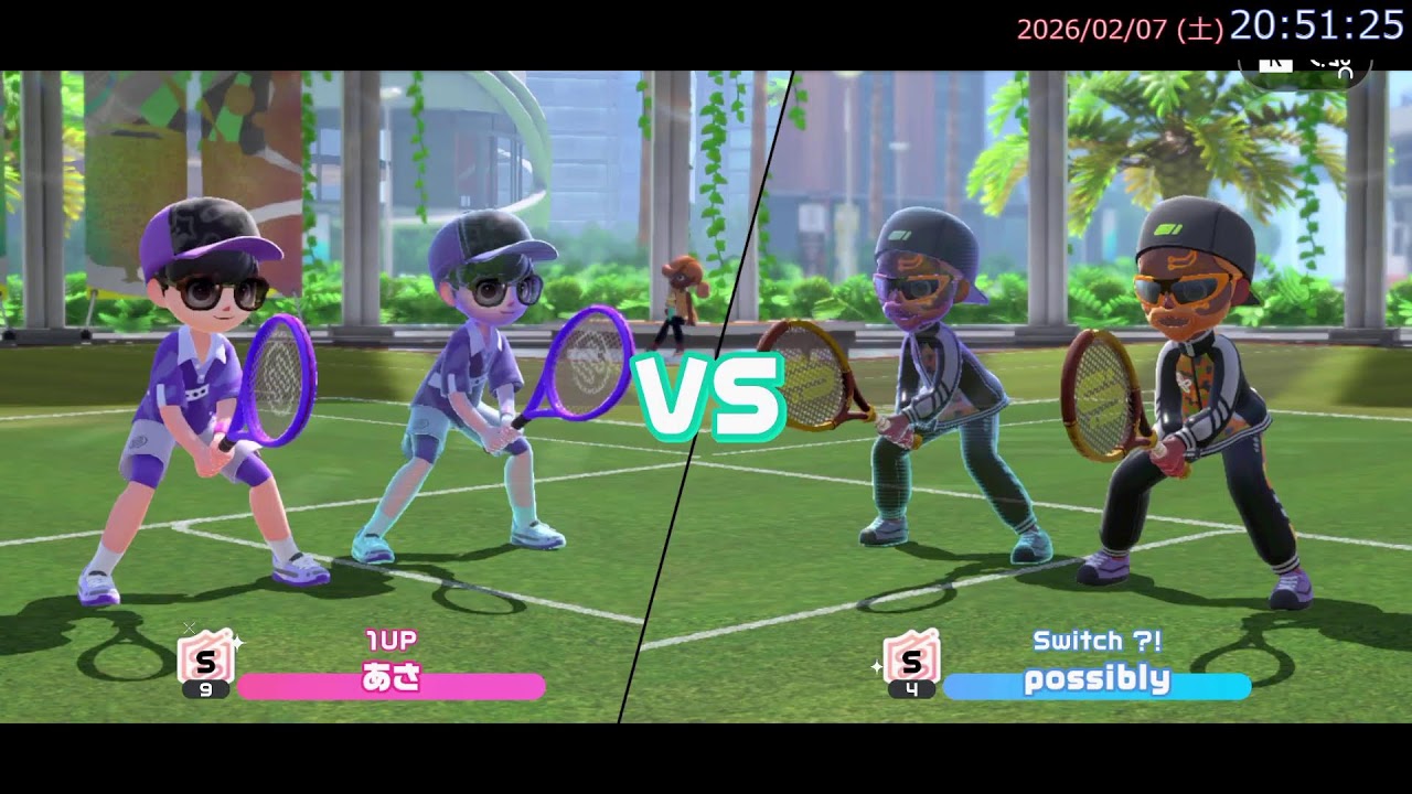 勝ちたいって気持ちを大事にテニス配信