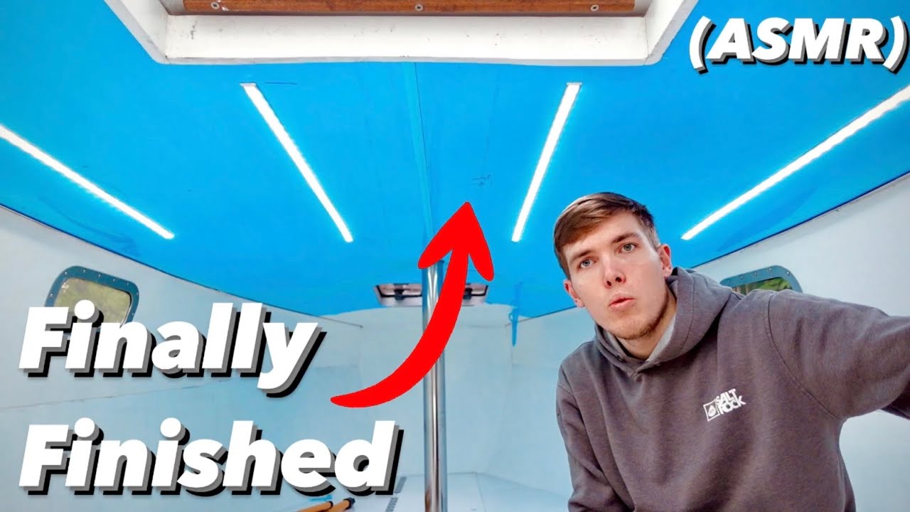 HEADLINING AND LED LIGHTS DONE! Sailing Meraki | Ep.68