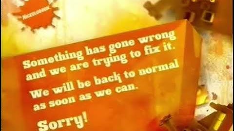 Spongebob Spongebash Clip - Nickelodeon Resignation Incident - Technical Difficulties Screen Glitch