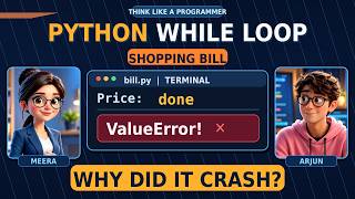 Python While Loop Tutorial for Beginners | Shopping Bill Project