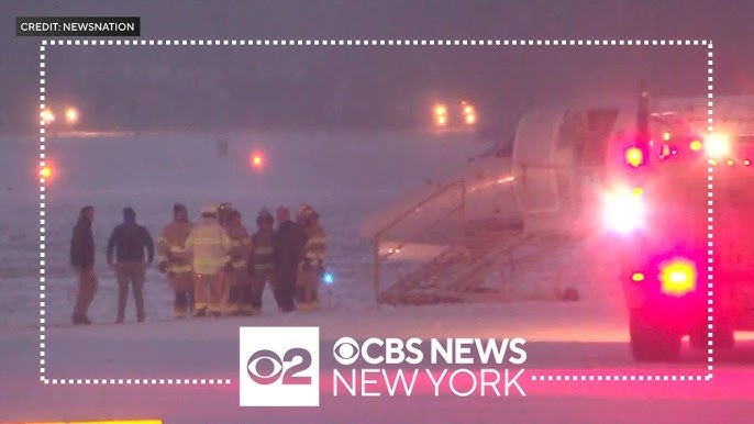American Airlines Plane Slides Off Runway In Rochester