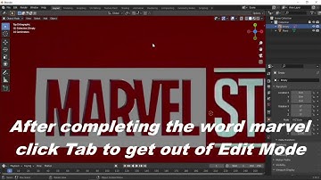 Marvel logo Recreation in Blender| Tutorial |Part-1