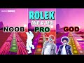 Ayo &amp; Teo - Rolex (Rollie Emote) - Noob vs Pro vs God (Fortnite Music Blocks)