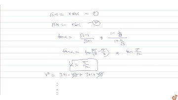 Find the general solution of the equation `(sqrt3-1) sin theta +(sqrt3 + 1)cos theta = 2`