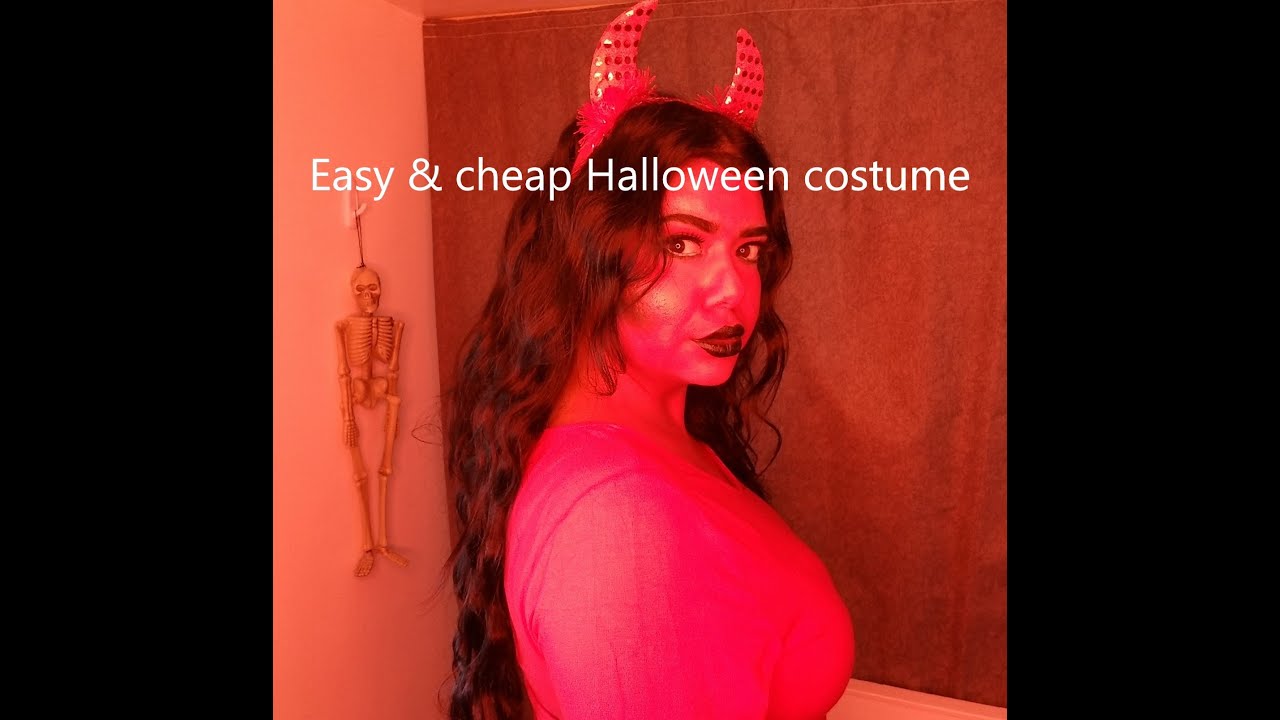 She Devil Halloween makeup using lipstick YouTube