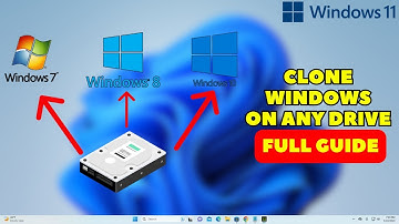 How To Clone Windows 7, Windows 10, Windows 11 on any Drive (Bootable)