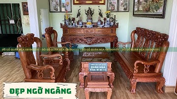 Bàn Giao Và Cái Kết Khi Kệ Bộ Ghế Vào Nhà Khách - Đồ Gỗ Quân Nga