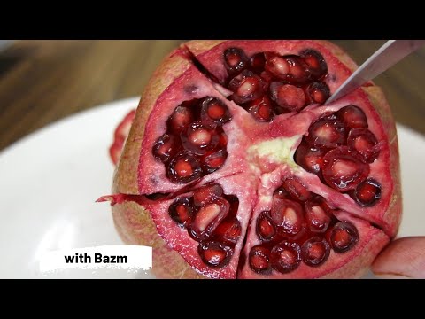 بهترین ایده و روش آسان پوست کندن انار How To Peel A Pomegranate The Best Way
