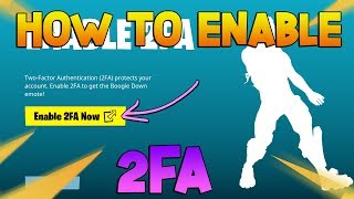 Fortnite: how to enable 2fa - gift "heartspan" glider boogie down
emote free what is two-factor authentication (2fa) and do i opt-in?
two-fact...